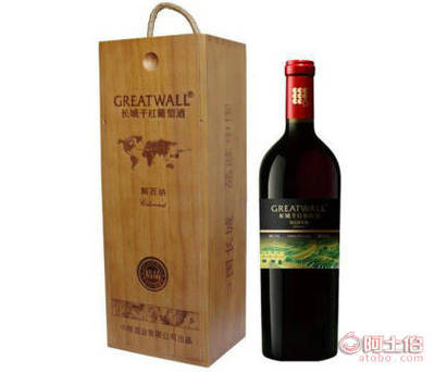 長城精品解百納干紅木盒 龍泉驛區西河鎮醉之源酒類經營部煙草制品零售庫中的佳釀